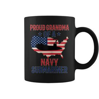 Submariner Submarines Veteran Grandma Of A Navy Submariner Gift For Womens Coffee Mug | Mazezy