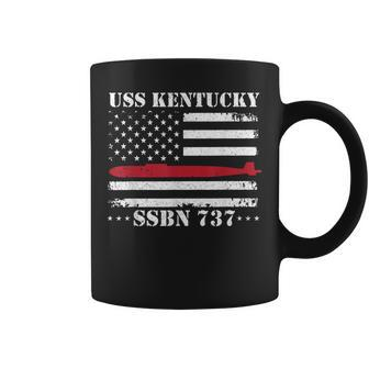 Submariner Uss Kentucky Ssbn737 Us Flag Veteran Submarine Coffee Mug - Seseable