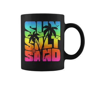 Sun Salt Sand Summer Vacation Beach Lover Holiday Men Women Coffee Mug | Mazezy