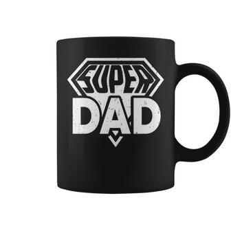 Super Dad Captain Funny Fathers Day Dad Gift For Mens Coffee Mug - Thegiftio UK