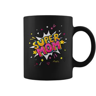 Super Mom Comic Book Superhero Mothers Day Coffee Mug - Thegiftio UK