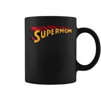 Super Mom Superhero Mom Funny Super Mom Coffee Mug - Seseable
