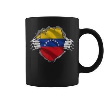 Super Venezuelan Heritage Venezuela Roots Flag Gift Coffee Mug - Seseable