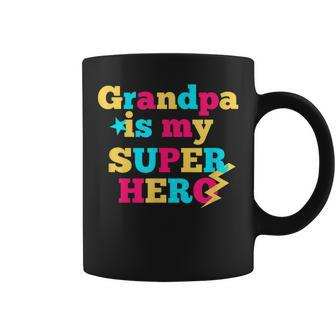Superhero My Grandpa Is My Super Hero Coffee Mug | Mazezy