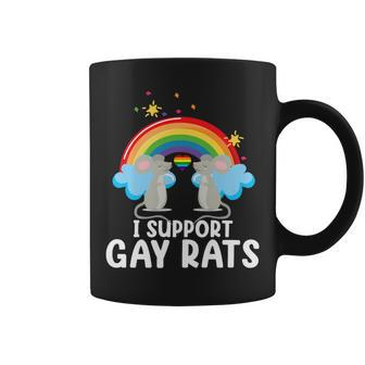 Support Gay Rats Lesbian Lgbtq Pride Month Support Graphic Coffee Mug | Mazezy