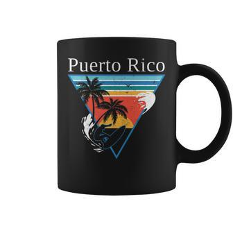 Surfing In Puerto Rice 1970S Retro Gift Design Idea Coffee Mug - Seseable