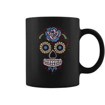 Suspicious Red Wine Sugar Skull Men Women Antwerp Coffee Mug - Seseable