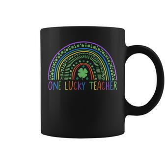 Sweet One Lucky Teacher Rainbow Teachers St Patricks Day Coffee Mug - Seseable