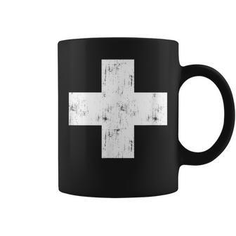 Swiss Vintage Cross Flag Switzerland Coffee Mug | Mazezy