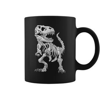 T-Rex Skeleton Dino Bones Paleontologist Fossil Dinosaur Coffee Mug | Mazezy