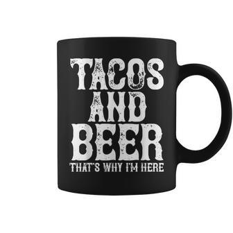 Tacos And Beer Drinking Drunk Cinco De Mayo Men Women Gift Coffee Mug - Seseable
