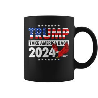 Take America Back Trump Usa Flag Trump 2024 Men Women Coffee Mug - Seseable