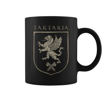Tartaria Tartarian Empire Griffin Tartary Family Crest Coffee Mug - Seseable