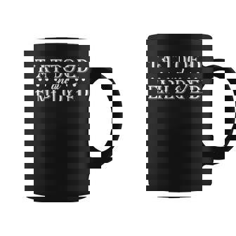 Tattooed And Employed Funny Dad Jokes Fathers Day Men Coffee Mug - Thegiftio UK