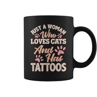 Tattooed Mom Shirt Gift Day Funny Awesome Fit Woman Love Cat Coffee Mug | Mazezy