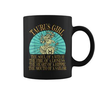 Taurus Girl Graphic April & May Women Birthday Gift Coffee Mug | Mazezy