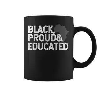 Teacher Black Proud Educated Black History Month 2023 Pride Coffee Mug - Seseable