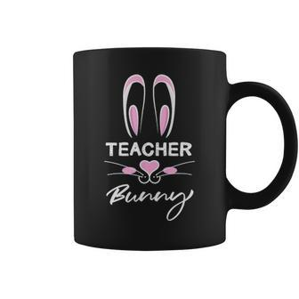 Teacher Bunny Rabbit Ears Easter School Break Coffee Mug - Seseable