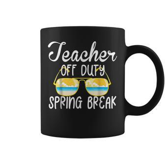 Teacher Off Duty 2022 Spring Break Squad School Holiday Coffee Mug | Mazezy