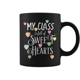Teachers Valentines Day Class Full Of Sweethearts V2 Coffee Mug - Seseable