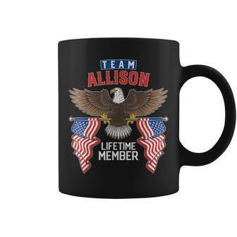 Team Allison Lifetime Member Us Flag Coffee Mug - Seseable