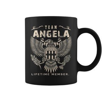 Team Angela Lifetime Member Coffee Mug - Seseable