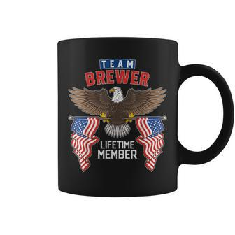 Team Brewer Lifetime Member Us Flag Coffee Mug - Seseable