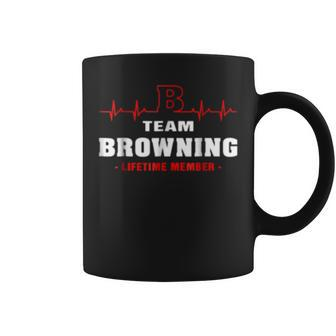 Team Browning Lifetime Member Surname Last Name Coffee Mug - Seseable