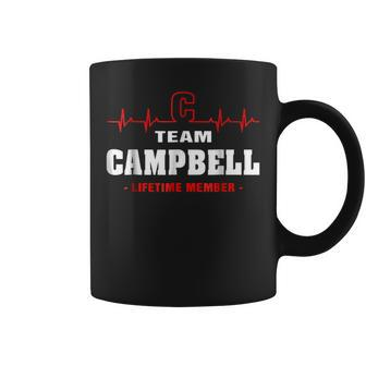 Team Campbell Lifetime Member Surname Last Name Coffee Mug - Seseable