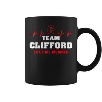 Team Clifford Lifetime Member Surname Clifford Name Coffee Mug - Seseable