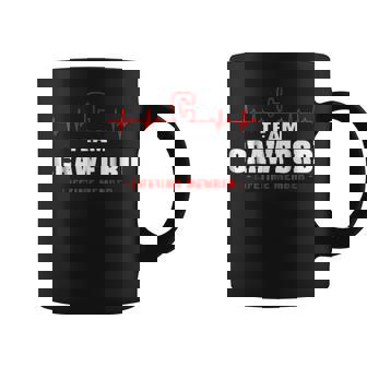 Team Crawford Lifetime Member Surname Last Name Coffee Mug | Seseable CA