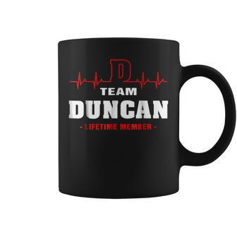 Team Duncan Lifetime Member Surname Last Name Coffee Mug - Seseable
