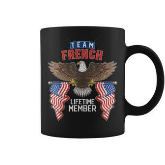 Team French Lifetime Member Us Flag Coffee Mug - Seseable