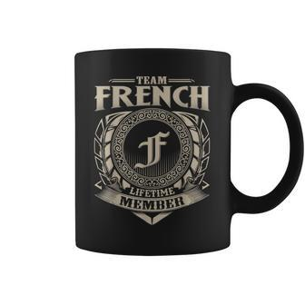 Team French Lifetime Member Vintage French Family Coffee Mug - Thegiftio UK