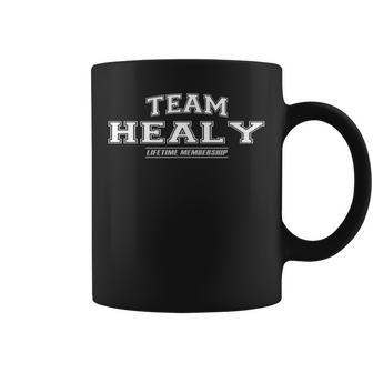 Team Healy | Proud Family Surname Last Name Gift Coffee Mug - Seseable