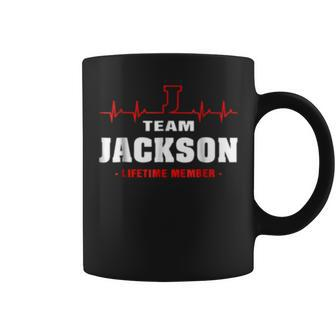 Team Jackson Lifetime Member Surname Last Name Coffee Mug - Seseable