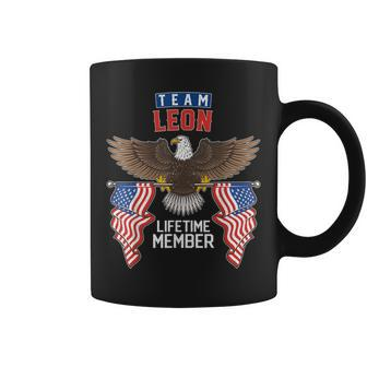 Team Leon Lifetime Member Us Flag Coffee Mug - Seseable