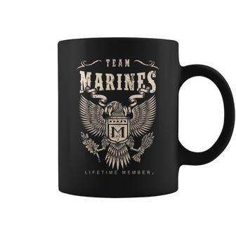 Team Marines Lifetime Member Coffee Mug - Seseable