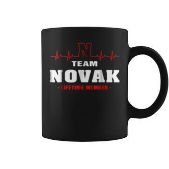 Team Novak Lifetime Member Surname Last Name Coffee Mug - Seseable