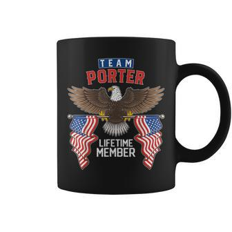Team Porter Lifetime Member Us Flag Coffee Mug - Seseable