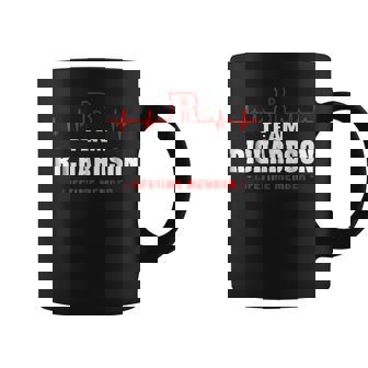 Team Richardson Lifetime Member Surname Last Name Coffee Mug | Seseable CA