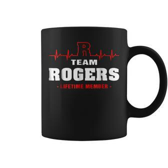 Team Rogers Lifetime Member Surname Last Name Coffee Mug - Seseable