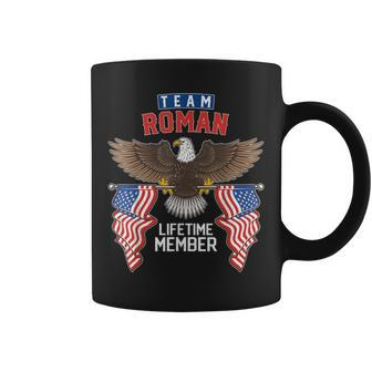 Team Roman Lifetime Member Us Flag Coffee Mug - Seseable