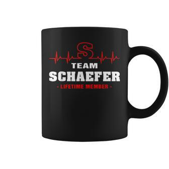 Team Schaefer Lifetime Member Surname Last Name Gift Coffee Mug - Seseable