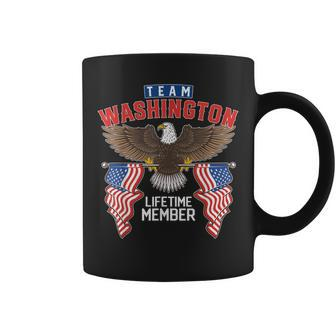 Team Washington Lifetime Member Us Flag Coffee Mug - Seseable
