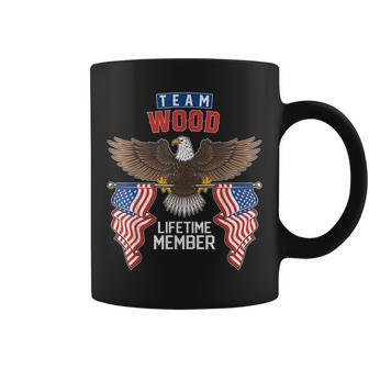 Team Wood Lifetime Member Us Flag Coffee Mug - Seseable