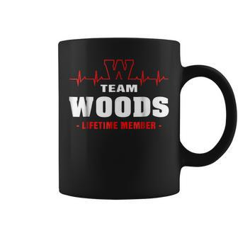 Team Woods Lifetime Member Name Surname Last Name Coffee Mug - Seseable
