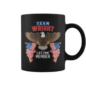 Team Wright Lifetime Member Us Flag Coffee Mug - Seseable