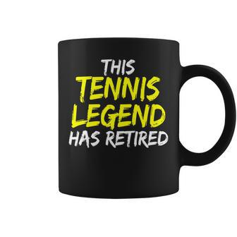 Tennistrainer This Tennis Legend Has Retired Tennisspieler Tassen - Seseable