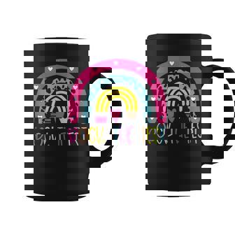 Test Day Rock The Test Teacher Testing Day Rainbow Teacher Coffee Mug | Mazezy
